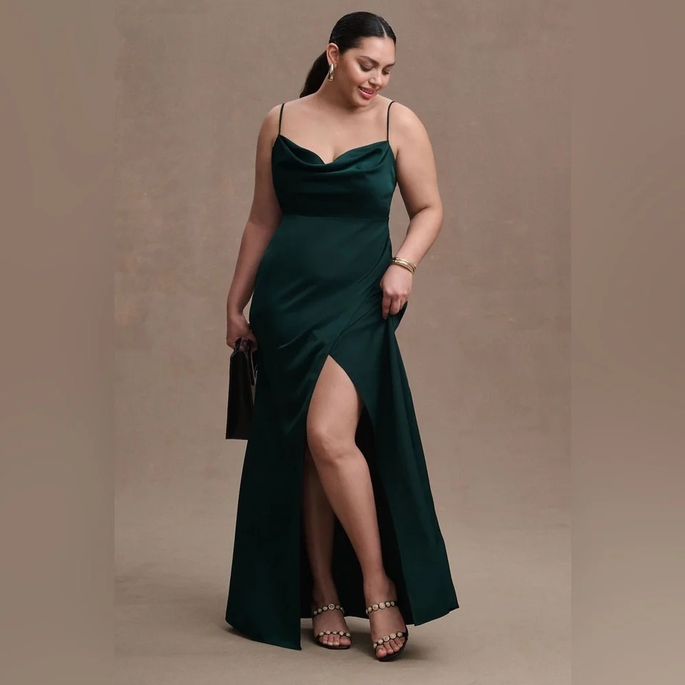 BHLDN Dark Green Maxi Dress - Picture 2 of 4